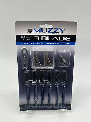 Muzzy 3 Blade Screw-in Broadhead 125 Grain 6 Pack (235) • $29.99