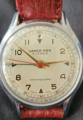 Vintage Lanco Fon Wrist Alarm Men's Watch Working • $499