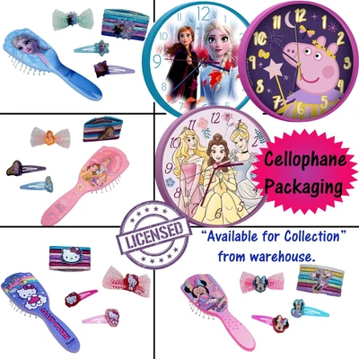£7.99 • Buy Kids Hair Acessories,Glitter HairBobbles,Hairbrush,Analog Wall Mounted Clock Set