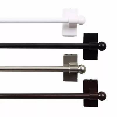 Magnetic Curtain Rod  Choose From 4 Colors And 1 Sizes (17-30 Inch) • $19