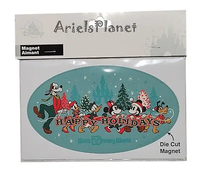 Disney Parks Christmas Holiday Mickey & Friends Car Fridge Magnet Ornament • $22.99