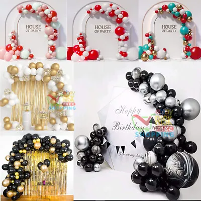 $11.46 • Buy 2Balloon Arch Kit +Balloons Garland Birthday Wedding Party Baby Shower Decor UK