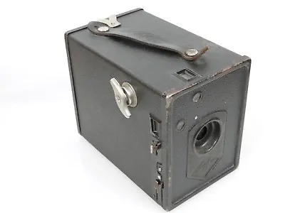 AGFA Box Camera For For 6x9cm Rolling Film Fixed Focus Lens Shutter Works • £24.68