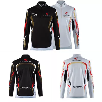 Men's Fishing Jersey Long Sleeve Breathable Anti-Ultra Quick Dry Cool Shirt • $26.98