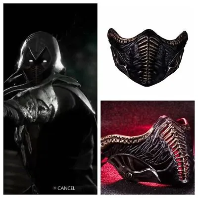 Cos Costume Mortal Kombat 11 Noob Saibot Resin Mask Black Halloween Replica Prop • $40.84