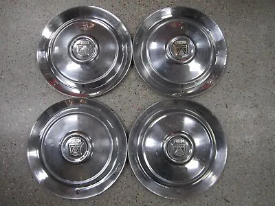 Set (4) OEM  1950s 1960s 15  Vintage Ford Stainless Wheel Covers Hubcaps • $100