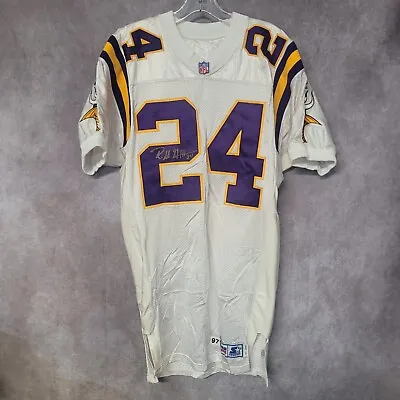 1997 Autographed Starter NFL Minnesota Vikings Robert Griffith 24 Game Jersey 42 • $849.99