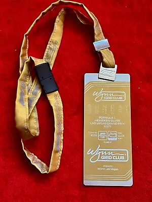 Formula 1 Grand Prix F1 2023 Las Vegas Paddock Club Pass Badge Ticket Lanyard • $94.85