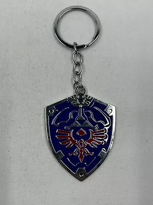 Legend Of Zelda Metal Triforce Hylian Shield  Keychain • $2.99