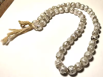 Vintage Venetian Fancy Silver Foil Beads • $45