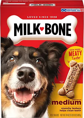 Milk-Bone Original Dog Treats Biscuits For Medium Dogs 24 Ounces (Packaging May • $4.90