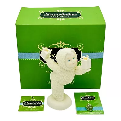 Dept 56 Snowbabies From Me To You Porcelain Figurine Holding Gifts NEW IN BOX • $19.95