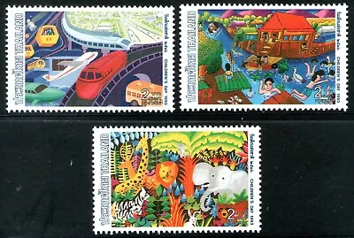 Thailand 1993 Children's Day Set Of 3 Mint Unhinged • $1.75