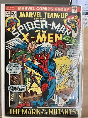 Marvel Team-Up #4 1972- Spider-man- X-MEN High Grade!! • $49