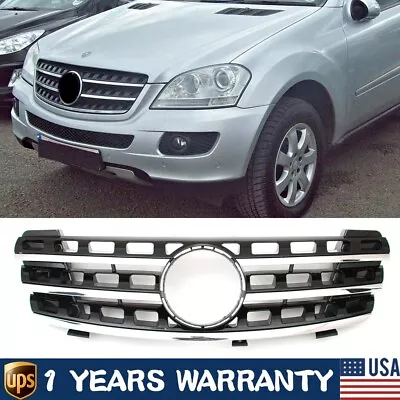 AMG Style Front Grille Grill Fit Mercedes Benz W164 2005-2008 ML500 ML350 ML63 • $62.92