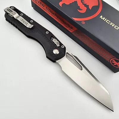 Microtech MSI RAM LOK Manual Folding Knife Black Handles M390 Blade 210T-10PMBK • $229.95