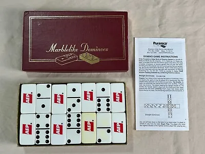 Vintage MARBLELIKE DOMINOS Puremco Professional Extra Thick - AEP Commemorative • $30