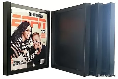 Magazine Display Frame Case Black Shadow Box ESPN Rolling Stone Lot Of 4 A • $118.50