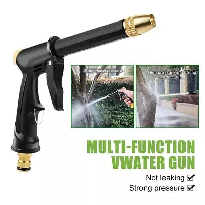 High Pressure Water Spray Gun Metal Brass Nozzle Garden Pipe Lawn Hose New V4L9 • $8.46