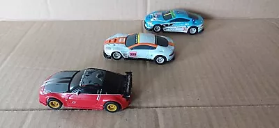 Micro Scalextric 1:64 12V Slot Cars X3 Run Well Read Description Free P&P • £20