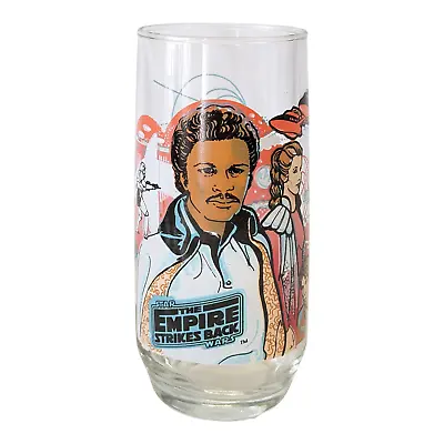 Star Wars The Empire Strikes Back Burger King Collector’s Glass 1980 Lando • $19.99