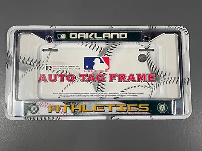 Oakland Athletics MLB Baseball Auto Tag Frame Team Logo Sports Green And Yellow • $6.40