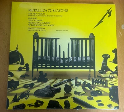 £250 • Buy Metallica 72 Seasons Vinyl Yellow Black Splatter MET Club Limited LP Sealed
