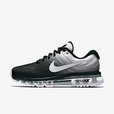 Nike Air Max 2017 Men's Running Shoes Black And White • $146.99