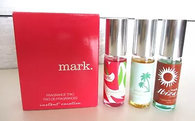 Avon Mark Instant Vacation Fragrance Trio NIB Costa Rica Ibiza Sol .5 Oz Ea VHTF • $39.99