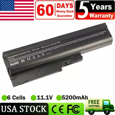 Battery For IBM Lenovo ThinkPad T60 T61 T61p R61 R61i T500 R500 SL500 SL300 New • $16.99