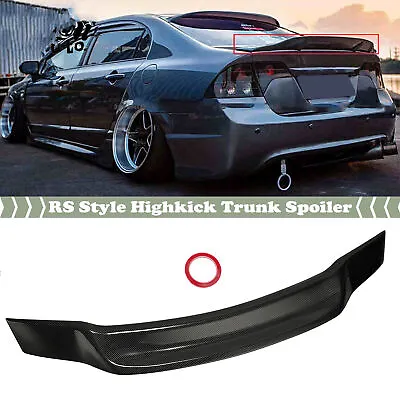 For 06-11 Honda Civic Sedan Carbon Fiber Style R Style Duckbill Trunk Spoiler • $78.99