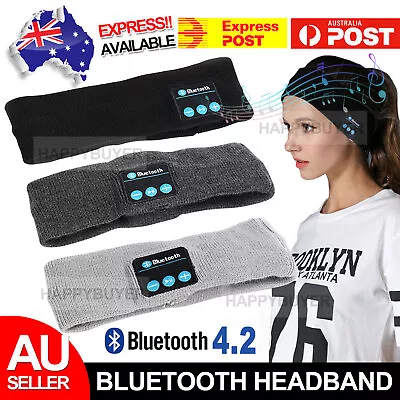 $11.85 • Buy Wireless Bluetooth Headband Earphone Stereo Sport Headphone Headset Sleep AU