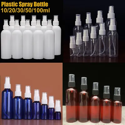 £6.30 • Buy 10PCS 30/50/100ML Colorful Plastic Perfume Atomizer Empty Spray Bottle Travel