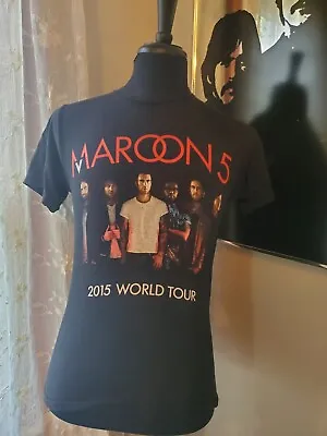 Maroon 5 2015 World Tour Concert T-Shirt Size Men's Small American Apparel Band • $5