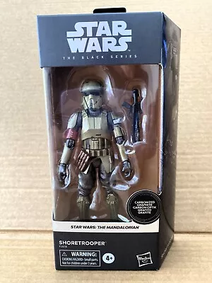 Star Wars Black Series 6  Figure SHORETROOPER Carbonized Graphite - NEW & SEALED • $40