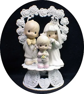 £102.94 • Buy Wedding Cake Topper Precious Figures Bride Groom Moments Family Daughter Child