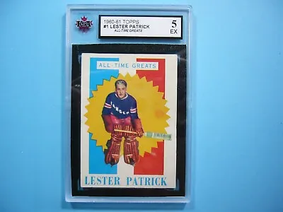 1960/61 Topps Nhl Hockey Card #1 Lester Patrick Atg Ksa 5 Ex Sharp 60/61 Topps • $129.99