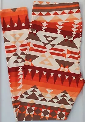 TC LuLaRoe Tall & Curvy Leggings Tribal Aztec Southwest Print NWT R08 • $8.90