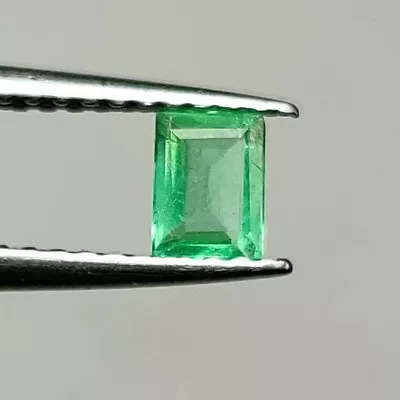 0.24 CT - Natural Zambian Emerald Octagon Shape Nice Luster Green Gem - 4378 • $9.99