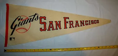 San Francisco Giants Vintage 1969 Soft Felt Pennant Original Full Size ROUGH • $12.02