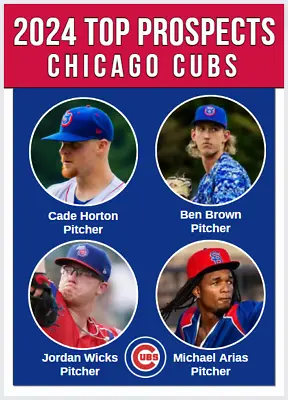 2024 Cade Horton Ben Brown Jordan Wick Michael Arias Chicago Cubs Rookie Card • $9.99