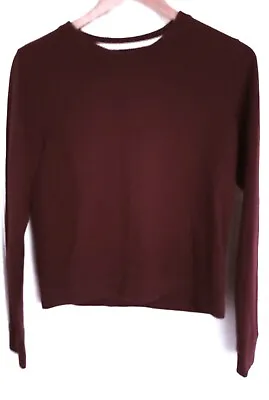 A Jack Wills Maroon Top / Thin Fleece Size 10 • £4