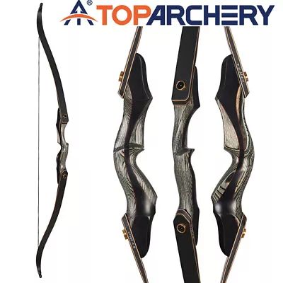 TOPARCHERY 60  Takedown Recurve Bow Wooden Bow Righthand Archery Hunting Target • $109.97