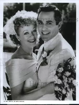 1991 Press Photo Frances Fisher And Maurice Benard In  Lucy & Desi  On CBS. • $19.99