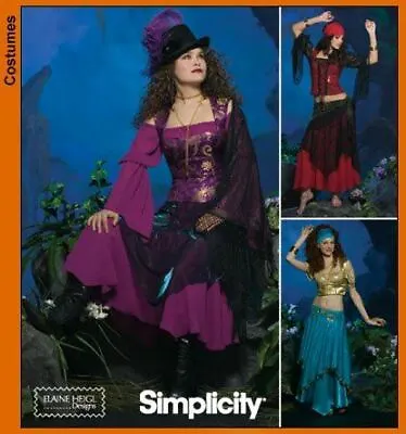 Simplicity Sewing Pattern 4484 Misses Gypsy Belly Dance Costumes Size 6-12 • £12.26