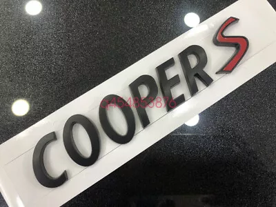 Matte Black Emblem Badge Chrome Cooper S Logo Countryman Clubman For Mini Cooper • $14.99
