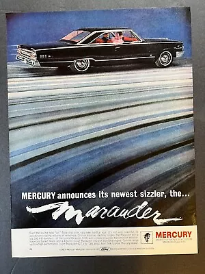 Vtg 1960s Ad Ford Motor Co Mercury Marauder S55 390 V-8 Standard Engine • $10.70