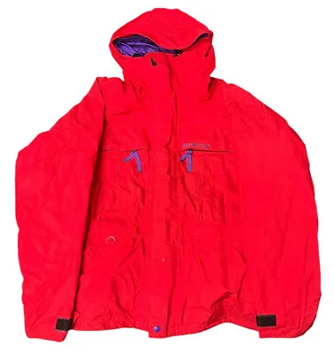 Vintage Moonstone Mens Hooded Windbreaker Parka Jacket Size Medium • $29.95