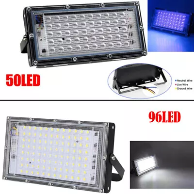 £11.99 • Buy UV LED Flood Light Stage Blacklight Outdoor XMAS Bar Party Floor Lamp Waterproof