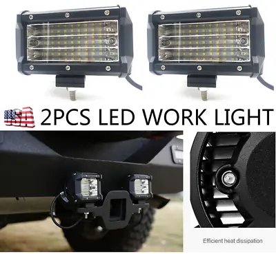 2x 324W 5.2inch LED Work Light Bar Pod Flood Beam Offroad Fog Driving Car Backup • $23.49